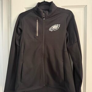 Antigua Black Philadelphia Eagles Performance Jacket